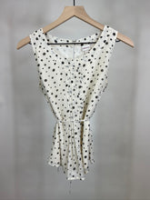 Load image into Gallery viewer, &quot;Merona&quot; Black and White Polk-a-Dot Blouse
